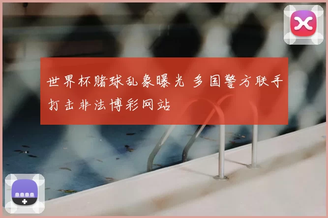 世界杯赌球乱象曝光 多国警方联手打击非法博彩网站